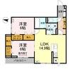 ラフィーネ南蔵王 2LDKの間取り