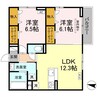 ラフィーネ南蔵王 2LDKの間取り