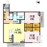 ラフィーネ南蔵王 2LDKの間取り
