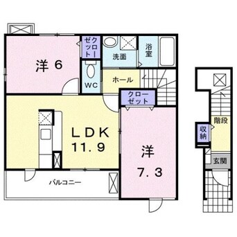 間取図 ロジュマン　グラシューＫ