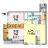 ラフィーネ南蔵王 2LDKの間取り