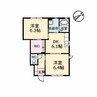 クレスト　弐番館 2DKの間取り