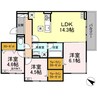ボン･メゾン東福山 3LDKの間取り