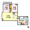 ボン･メゾン東福山 2LDKの間取り