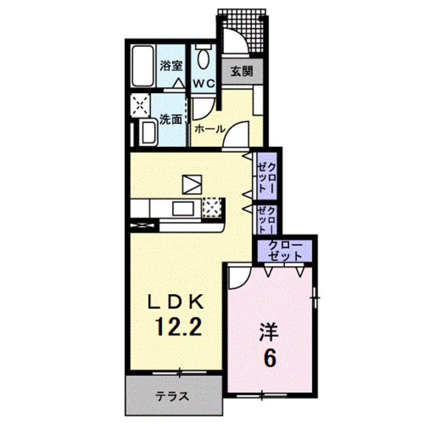 間取図 コントラーダＢ