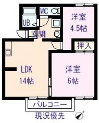 間取図 ドミール春日A