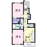 エスペランサＡ 2DKの間取り