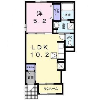 間取図 コットン　フィールド