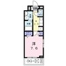 ベルセゾン 1Kの間取り