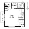 アルトデン 1Rの間取り