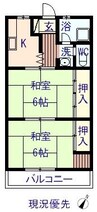 田頭ビル 2Kの間取り