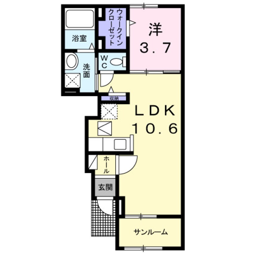 間取図 サン・リュミエール