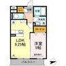 ハピネス２ 1LDKの間取り