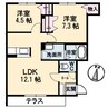 ケンズフィールド　ホライズン 2LDKの間取り