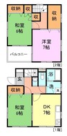 浜本住宅 3DKの間取り