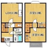 グリーンヒルズ 2LDKの間取り