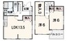 近藤貸住宅 3DK+Sの間取り