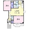 ルミエールＡ 2LDKの間取り