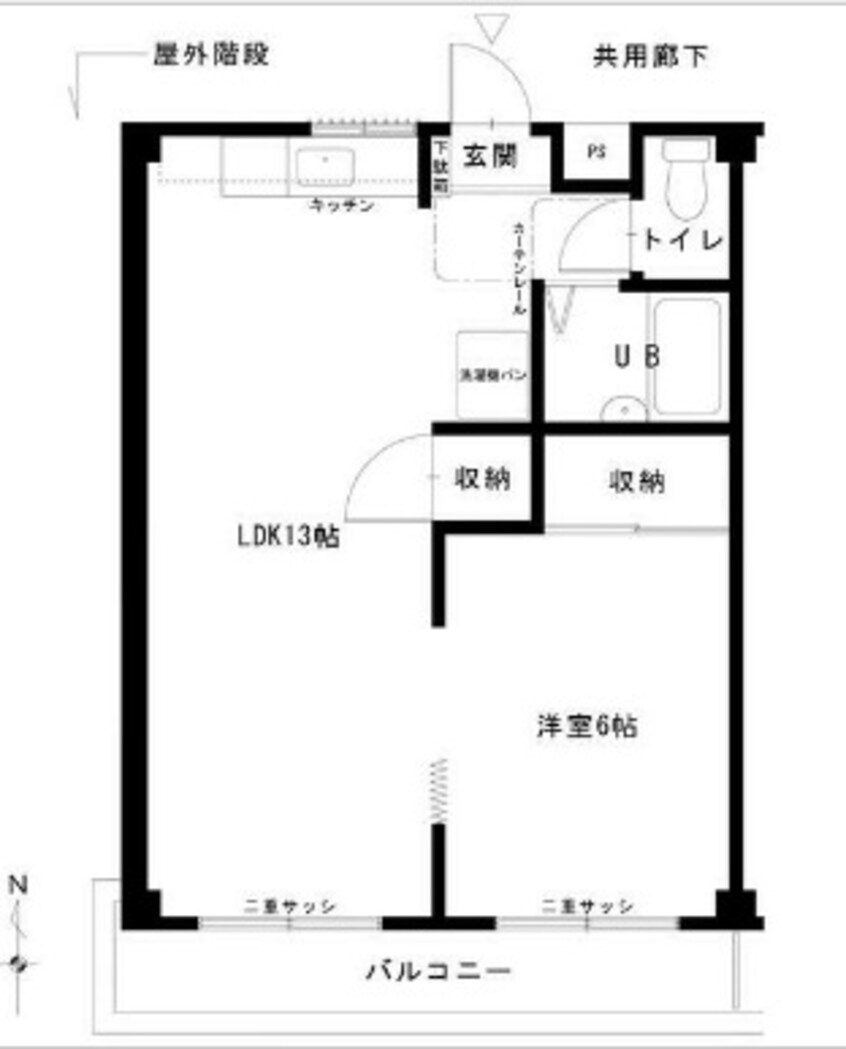 間取図 王子ハイツA