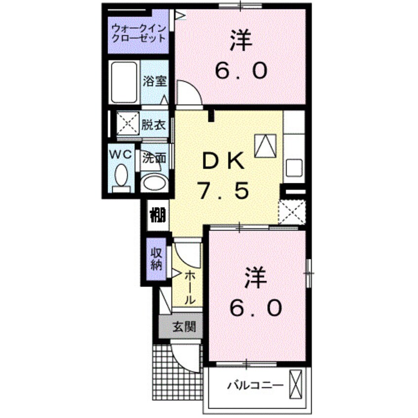 間取図 メゾンドボヌールＡ
