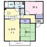 シーサイド西ノ浜Ｃ棟 2LDKの間取り