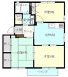 ジュネス南蔵王　B棟 3DKの間取り