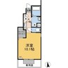 ハルモニア 1Kの間取り