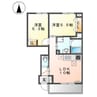 プルミエール 2LDKの間取り