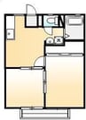サンライフ高屋B 2DKの間取り