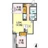 オリヴィエ東深津 2LDKの間取り