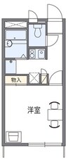 カーサ・MOKUREN 1Kの間取り