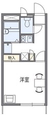カーサ・MOKUREN 1Kの間取り
