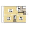 N・Y・Sマンション 2LDKの間取り
