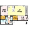 Mon Reve 2025 2LDKの間取り