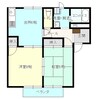 プリマヴェーラⅡ 2DKの間取り