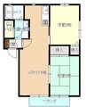 ニューサンシティ川口C 2LDKの間取り