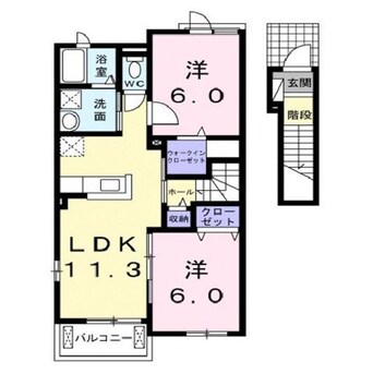 間取図 サウスヴィラＡ
