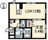 アミーチ 1LDKの間取り