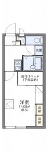レオパレスＭ＆Ｍ 1Kの間取り