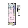ベルフローラⅡ 1Rの間取り