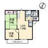 パサージュ A棟 2LDKの間取り