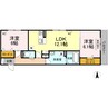 ルフレ大門 2LDKの間取り