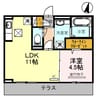 エスペランサ四番館 1LDKの間取り