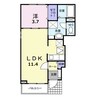 プラナス 1LDKの間取り