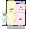 シティハイツ檀Ｂ 2LDKの間取り