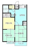 サトーハイツ 3DKの間取り