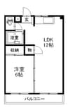 チェリーハウス瀬戸 1LDKの間取り