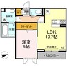 D-room紗都 1LDKの間取り