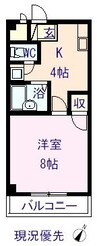 エクセル春日 1Kの間取り