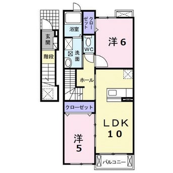 間取図 ベル　フィオーレＡ